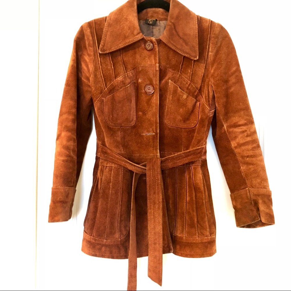 Vintage Brown Suede Jacket